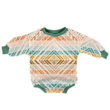Load image into Gallery viewer, Oversized Sweater Romper Polynesian
