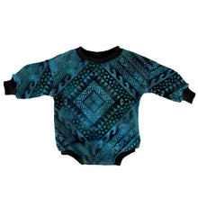 Load image into Gallery viewer, Oversized Sweater Romper Polynesian