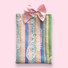 Load image into Gallery viewer, Remade Quilted Book Sleeve