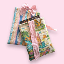 Load image into Gallery viewer, Remade Quilted Book Sleeve