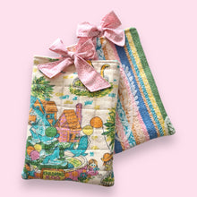 Load image into Gallery viewer, Remade Quilted Book Sleeve