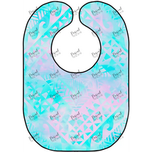 Load image into Gallery viewer, Candy Coloured Tie Dye Bibs Full Aqua
