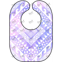 Load image into Gallery viewer, Candy Coloured Tie Dye Bibs Purple