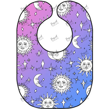 Load image into Gallery viewer, Celestial Bibs Sun/Moon/Stars