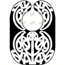 Load image into Gallery viewer, Custom Māori Bibs Rima Negative
