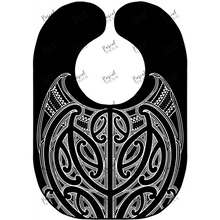 Load image into Gallery viewer, Custom Māori Bibs Rua Negative