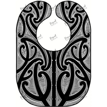 Load image into Gallery viewer, Custom Māori Bibs Whitu Negative