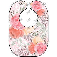 Load image into Gallery viewer, Floral Pink Bibs