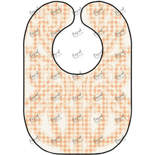 Load image into Gallery viewer, Gingham Intricate Bib Orange