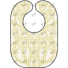 Load image into Gallery viewer, Gingham Intricate Bib Yellow