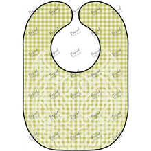 Load image into Gallery viewer, Gingham Tahi Bib Green