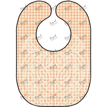 Load image into Gallery viewer, Gingham Tahi Bib Orange