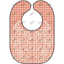 Load image into Gallery viewer, Gingham Tahi Bib Red