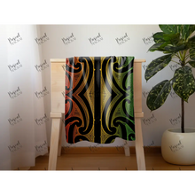 Load image into Gallery viewer, New Design Minky Baby Blankets Pre Order Rasta On Black Blanket