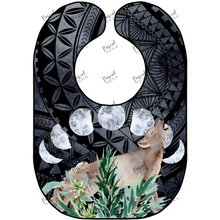 Load image into Gallery viewer, Polynesian Design Animal Bibs Howling Wolf