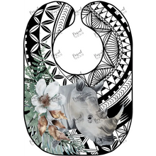 Load image into Gallery viewer, Polynesian Design Animal Bibs Rhino