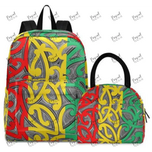 Load image into Gallery viewer, Pre Order Backpack & Lunch Box Set Rasta /