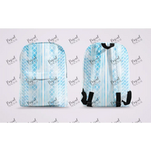 Load image into Gallery viewer, Pre Order Maori And Polynesian Pastel Backpacks Light Blue Design 2