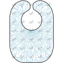 Load image into Gallery viewer, Retro Art Bibs Blue Flower