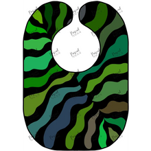 Load image into Gallery viewer, Retro Art Bibs Green Palm