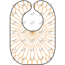 Load image into Gallery viewer, Retro Art Bibs Orange Flower