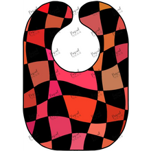 Load image into Gallery viewer, Retro Art Bibs Red Grid