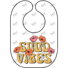Load image into Gallery viewer, Retro Bibs Good Vibes
