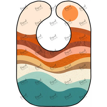 Load image into Gallery viewer, Retro Vibe Bibs Earth Waves