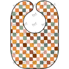 Load image into Gallery viewer, Retro Vibe Bibs Earthy Check