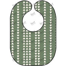 Load image into Gallery viewer, Retro Vibe Bibs Green Geo