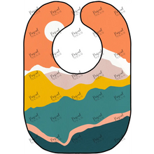 Load image into Gallery viewer, Retro Vibe Bibs Mountains