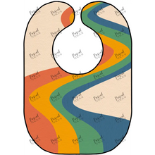 Load image into Gallery viewer, Retro Vibe Bibs Rainbow Wave 2