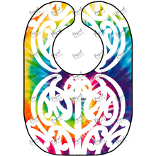 Load image into Gallery viewer, Tie Die Rainbow Rima Bibs