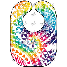 Load image into Gallery viewer, Tie Die Rainbow Wha Bibs