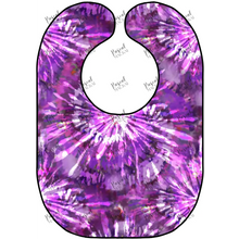 Load image into Gallery viewer, Tie Dye Bibs Violet