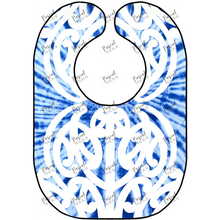 Load image into Gallery viewer, Tie Dye Indigo Rima Bibs