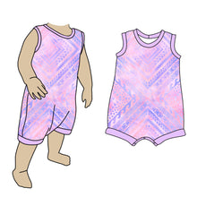 Load image into Gallery viewer, Tank Shorts Romper Pastel
