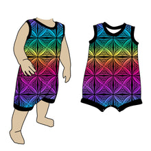 Load image into Gallery viewer, Tank Shorts Romper Gradient
