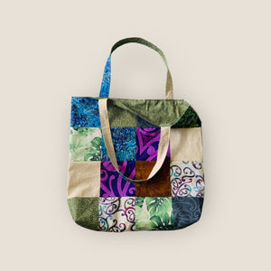 Retro Patchwork Tote Bag