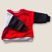 Load image into Gallery viewer, Colour Blocked Patchwork Sweater
