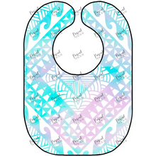 Load image into Gallery viewer, Candy Coloured Tie Dye Bibs Aqua
