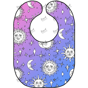 Celestial Bibs Sun/Moon/Stars