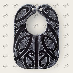 Custom Māori Bibs Tahi Negative