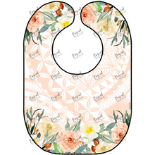 Load image into Gallery viewer, Floral Apricot Bibs
