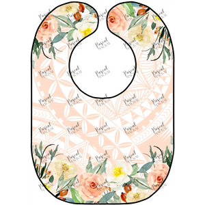 Floral Apricot Bibs