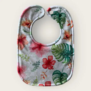 Floral Monstera Bibs