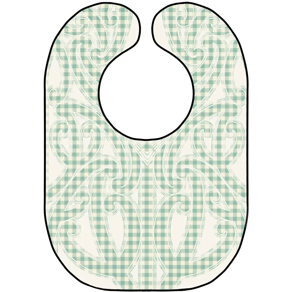 Gingham Intricate Bib