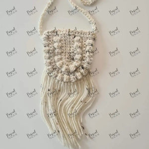 Little Kids Crochet Bag Cream