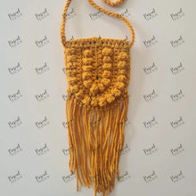 Load image into Gallery viewer, Little Kids Crochet Bag Mustard
