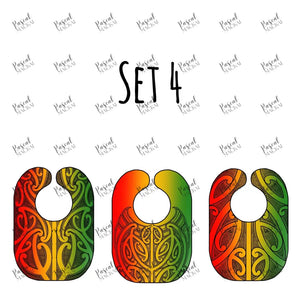 Rasta Maori Baby bibs